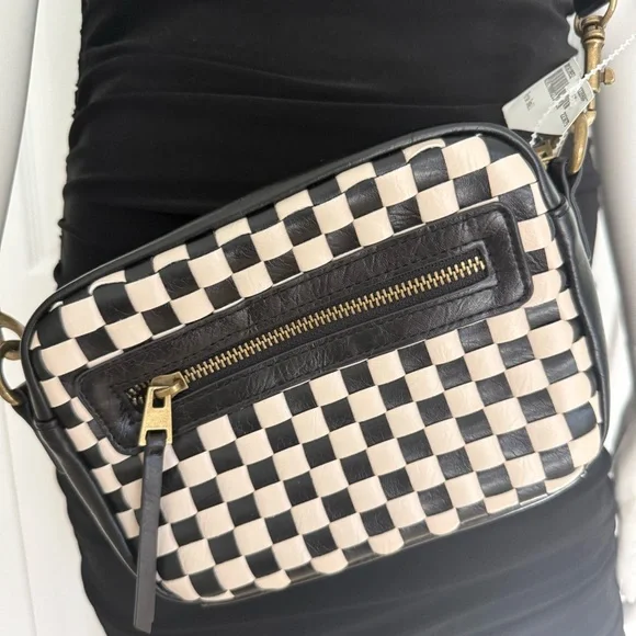 Universal Thread Checkered Black and CreamCrossbody Bag - Picture 6 of 7